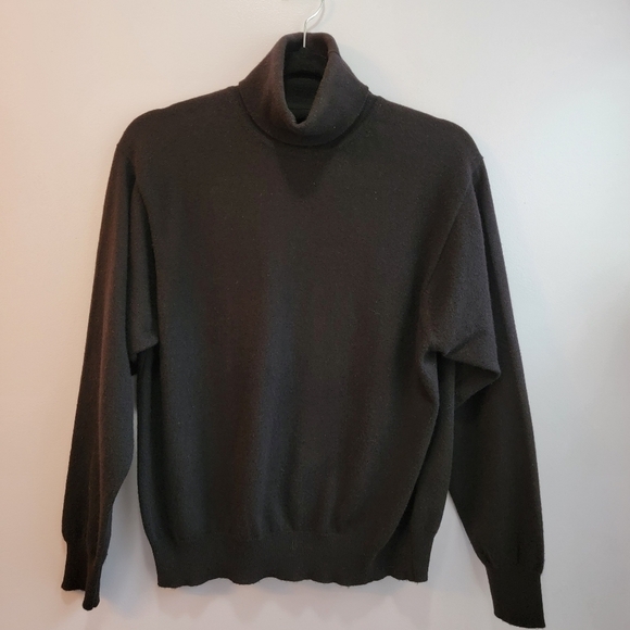 Castle Heather Sweaters - Vintage Castle Heather 100% Cashmere Black Turtle Neck Sweater Size M